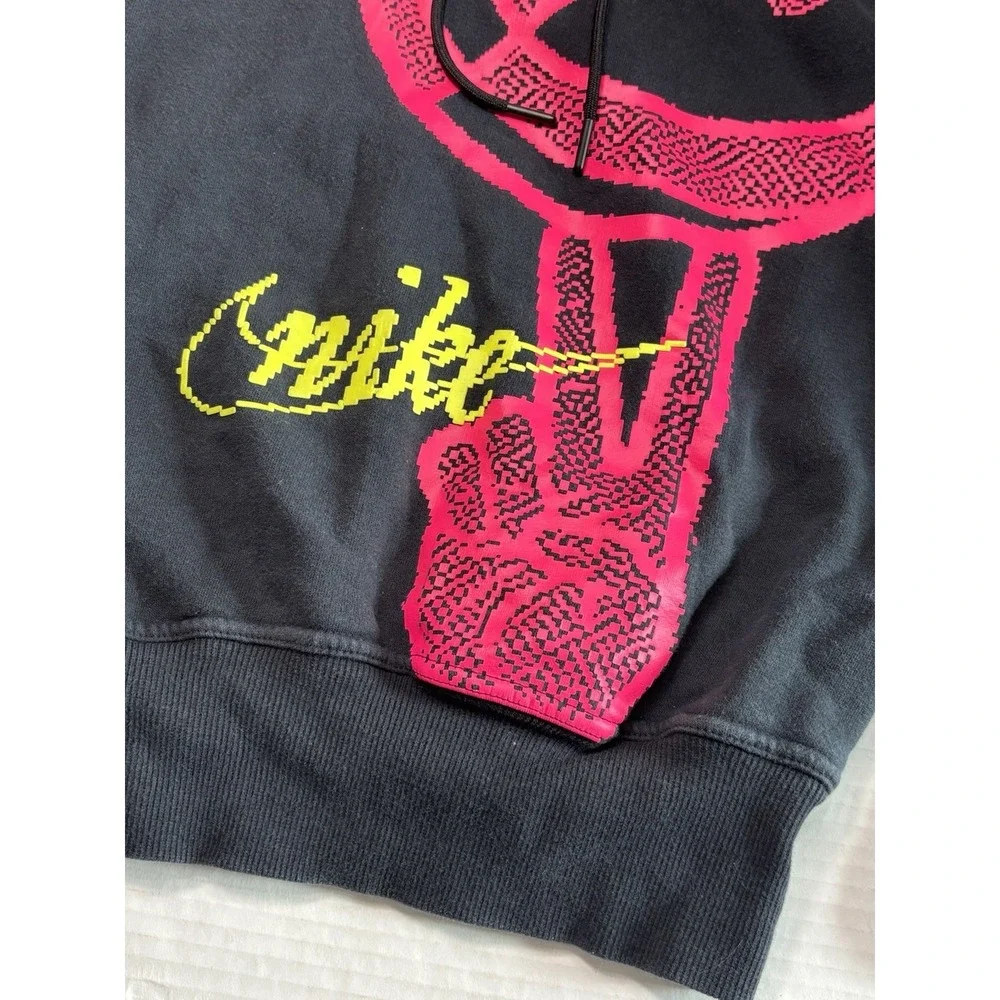 Nike‎ Sportswear Peace Graphic Hoodie CI3132-010 Black Multi Men's Small